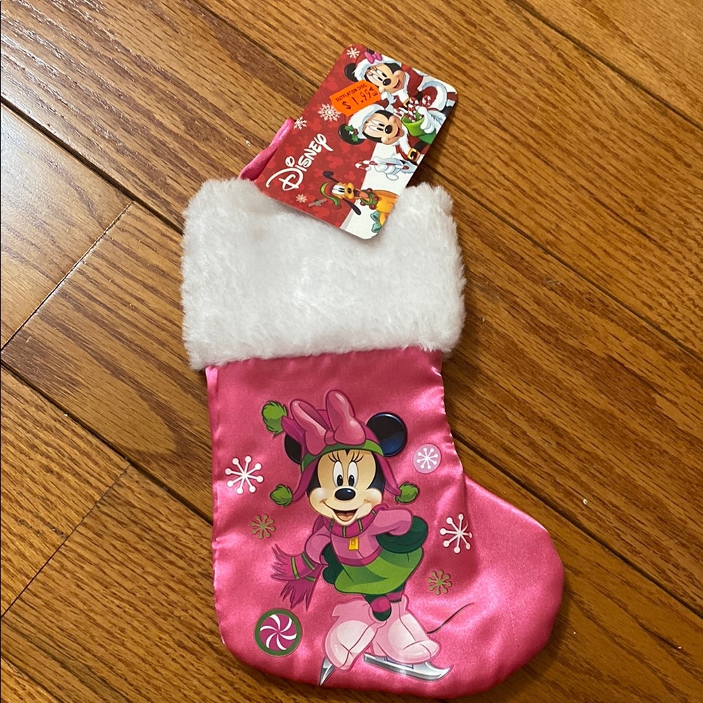 Disney Pink Minnie Mouse Christmas Stocking